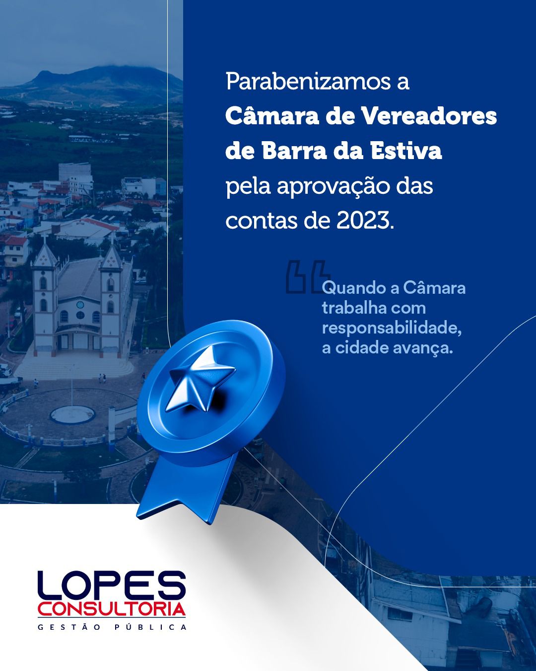 Contas da Câmara Municipal do exercício 2023 aprovadas, sem ressalvas